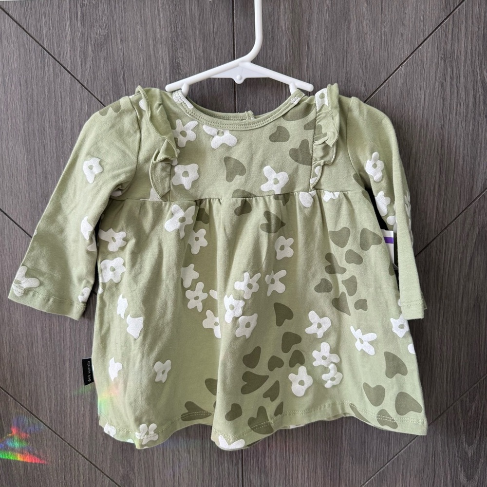Dot Australia Green Floral Baby Dress